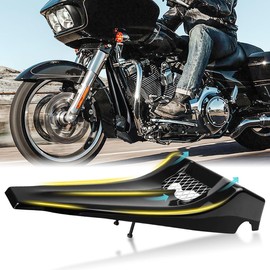 AUFER Front Stretched Chin Fairing Spoiler Scoop Compatible with for Touring Road Glide Road King Street Glide Electra Glide 1997-2013