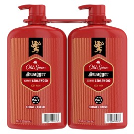 Old Spice Swagger Scent of Cedarwood Men's Body Wash, 33.4 fl. oz., 4 pk.
