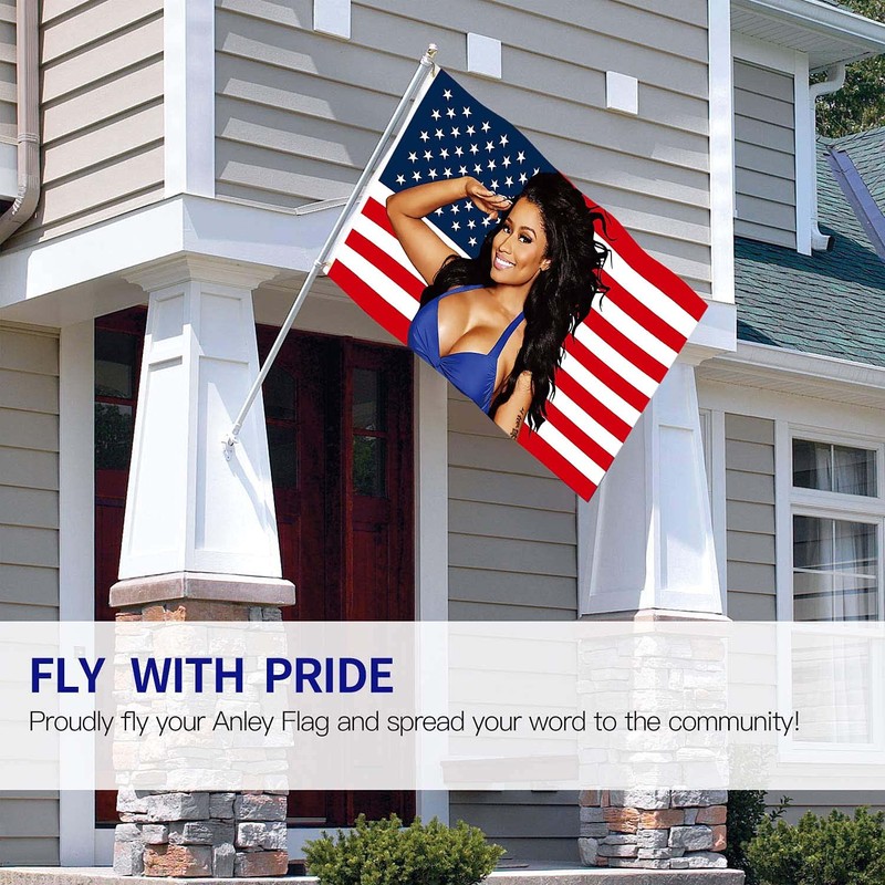 Nicki Minaj Flag Nic-ki Min-aj American Flag Vivid Colors Double