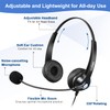 Telephone Headset 2.5 mm with Microphone Noise Cancelling, Cordless Landline