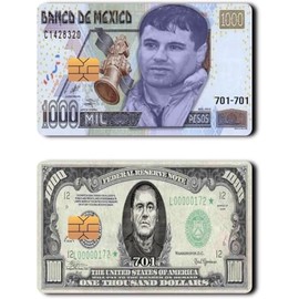 El Chapo Credit Card Vinyl Skin Sticker, 2 Pack, Mexican Design (1)