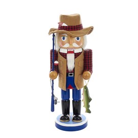 Kurt Adler 12-Inch Wooden Fisherman Nutcracker