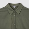 JAJU [JAJU/Jaju] Women's Light Cotton Long-Sleeve Shirt_Khaki