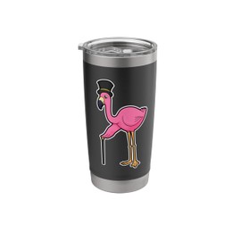 Flamingo Pensioner Walking stick Stainless Steel Insulated Tumbler
