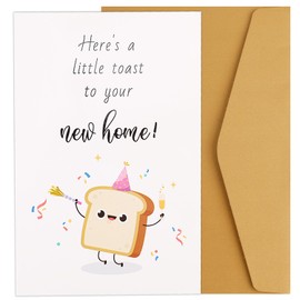 Tinoaly New Home Card, Funny and Creative Housewarming Greeting Card for Congratulations New Adventures & Memories Perfect for Couples and House Warming Gifts Men Women