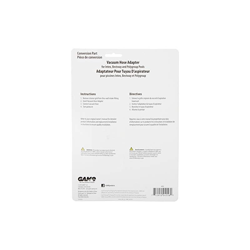 GAME 4558 Vacuum Hose Adaptor