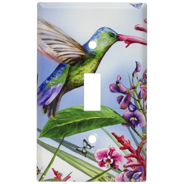 Art Plates - Green Hummingbird Switch Plate - Single Toggle