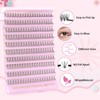 Parriparri Individual Lashes 200 Pcs Cluster Lashes Natural 10D DIY