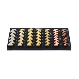 ACROPAQ Coin Counting Board - 30.6 x 14.9 x 2.2 cm, 8 Compartments with Reading Scale, for All Euro and Cent Coins - Counting Board for Coins, Coin Sorter, Coin Board, Money Counting Board, Change