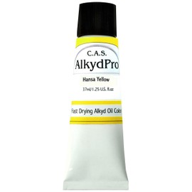 C.A.S. Paints AlkydPro Fast-Drying Oil Color Paint Tube, 37ml, Hansa Yellow