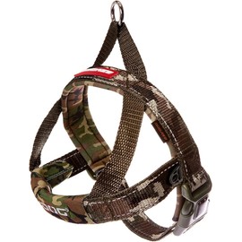 EzyDog Quick Fit Dog Harness – No Pull Harness for Training, Everyday Walking, and Easy Control - Adjustable Fit, Reflective, and Padded (X-Large, Green Camo)
