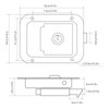 Paddle Handle Latch 304 Stainless Steel Heavy Duty RV Door