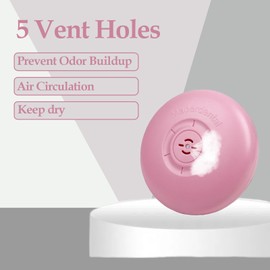 Maoerdental 2 Pack Retainer Case,Aligner Case with Vent Holes, Compatible with Invisalign, Mouth Guard Case，Portable Slim Travel Cute Orthodontic Retainer Case (Pink Purple)