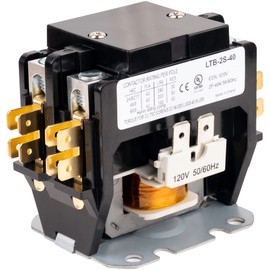 Ultra Durable 2 Pole Contactor 40 Amp 120VAC Coil by BlueStars - Compatible for Relays, Air Conditioner, Heat Pump, Refrigeration Systems