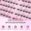 MLEN DIARY Cluster Lashes 120 Clusters Manga Lashes D Curl