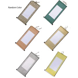 Echaprey 6pcs Blank Mounting Hanging Wall Scrolls Set for Kanji, Sumi and Chinese Calligraphy