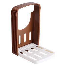 Bread Slicer, Adjustable Toast Slicer Toast Cutting Guide Foldable Compact Plastic Toast Slicing Kitchen Baking Tools with 4 Thickness