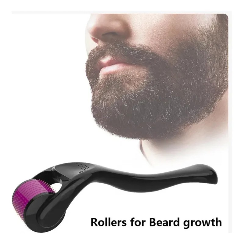 Rodillo Facial Con Micro Agujas Derma Roller Barba Cabello