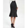 SLOWCOLIN Women's Pencil Skirt Stretchy High Waist Office Work Bodycon