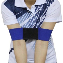 Pro Golf Swing Training Aid, Swing Correcting Arm Band Correct Training Swing Gesture Alignment Practice Tool for Golf Beginners - Color: blue