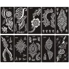 Xmasir Henna - Plantillas De Tatuaje Temporales Con Purpurin