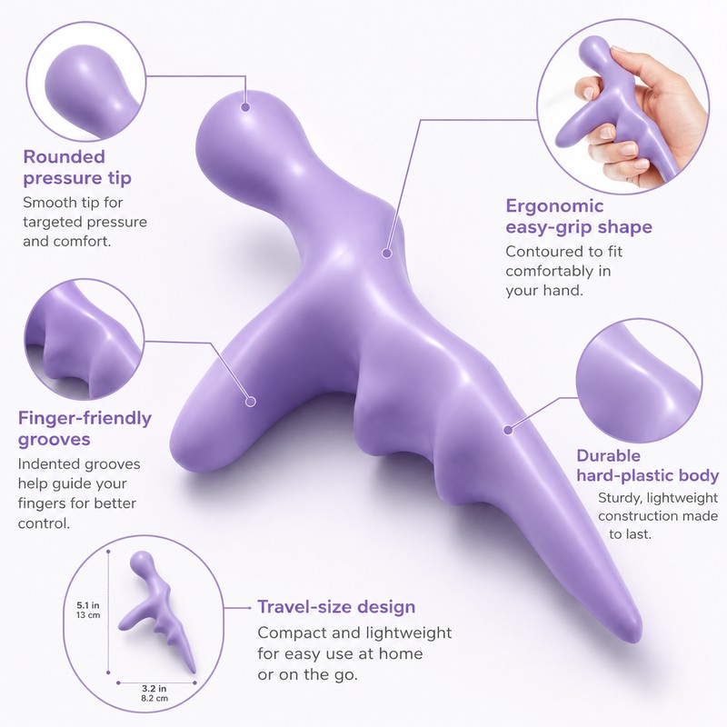 Handheld Foot Massage Tool Set for Relaxation – 3-Piece Pressure