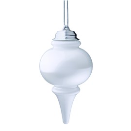 Xodus Innovations WP600 Battery Powered Hanging Decorative Outdoor LED Pulsing 5" Finial Light with Sensor Turns-On at Dark, White