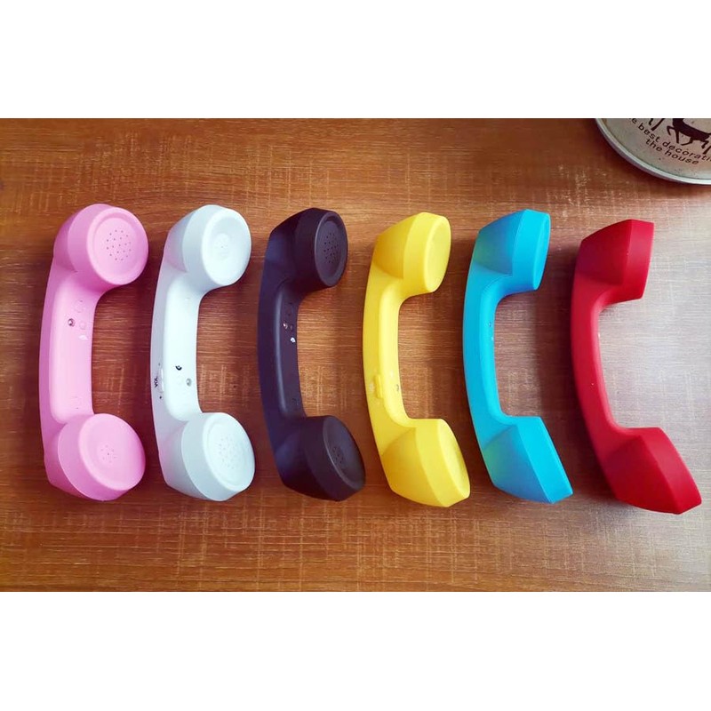 ENJOY-UNIQUE Wireless Retro Telephone Handset and Wire Radiation-Proof Handset Receivers