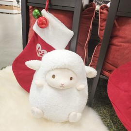 WEIGEDU Adorable 14" Sheep Stuffed Animals, Soft Lamb Stuffed Animals, Fluffy Lamb Plush Toy Pillow Cushion for Kids Babies Birthday Easter Bedtime Gift, 14 inches, White