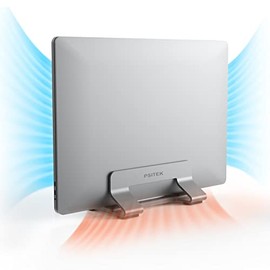 Psitek Adjustable Aluminum Vertical Laptop Stand Dock Holder