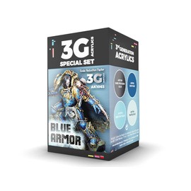 AK Acrylics 3Gen WARGAME Set AK1063 Blue Armor (4x17ml)