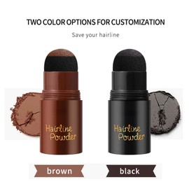 Hairline Powder - Instantly Hairline Shadow - Black Hair Powder - Quickly Cover Hairline - Waterproof and Sweatproof Hairline Cover for Thinning Hair - Hair Touch-Up for Root Concealer - 1.2g