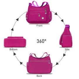 ModaZeal Nylon Crossbody Bags for Women Travel Handbag Ladies Shoulder Bag Women's Cross-body Bags Lightweight Messenger Bag for Travel Shopping Work