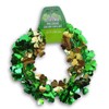 St. Patrick's Day Green & Gold Shamrock Tinsel Wire Garland