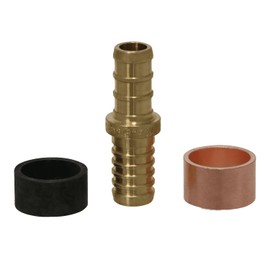 XFITTING 3/8 Inch Pex x 3/8 Inch PB (polybutylene) Slicing coupling with ring, Repair Kit, 31-2-2=2XX, 2 Pieces