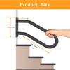 Wdwlbsm 2 Pcs Handrails for Outdoor Steps Stair Railing Indoor,