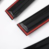 Quxunzzz Rain Guards Side Window Visor Vent Outside Mount, 4PCS