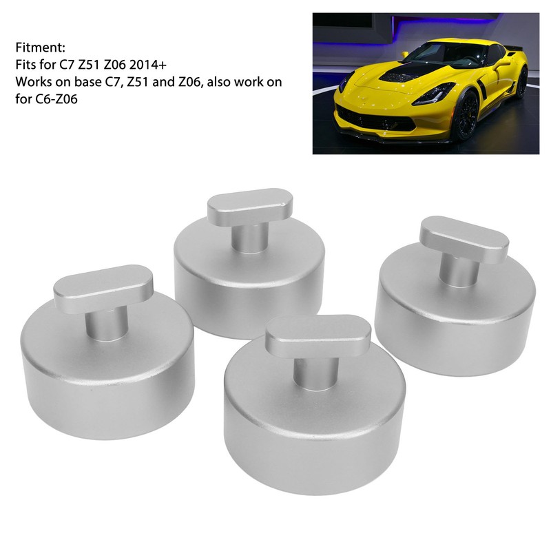 4PCS Jack Pad Billet Aluminum Lift Point Jack Adapter Pucks
