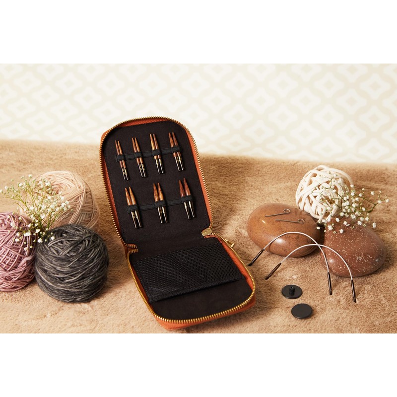 KnitPro Ginger Knitting Needles Set - Interchangeable Mini Needles, 2
