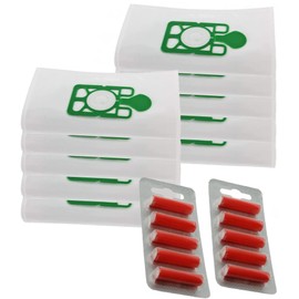 UTIZ Microfibre Numatic Henry Hetty Hoover Filter FLO Dust Bags and 10 x Fresheners, Pack of 10-White