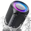 Bluetooth Speaker Wireless,IP67 Waterproof & Dustproof Portable Speaker with Lights,15W
