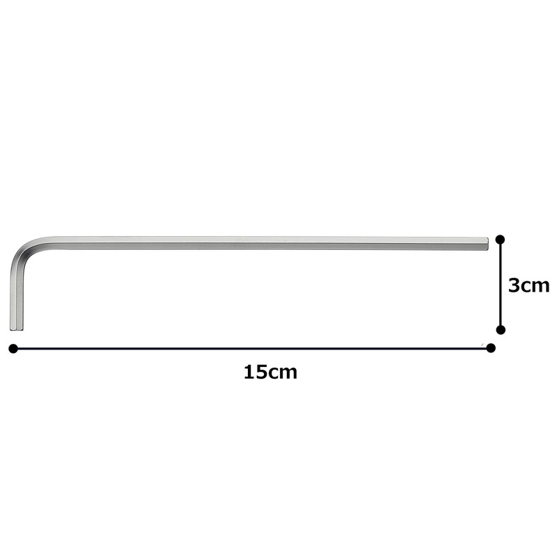 TONE AL-04 Long Hexagonal Bar L-Shaped Wrench Double Side Width