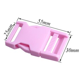 Trsnzul Buckle 20 Pieces Plastic Buckle 10 Colours Side Release Plastic Mini Buckles Clip Fastener Buckles and Fasteners for Backpack Accessories Tent Webbing