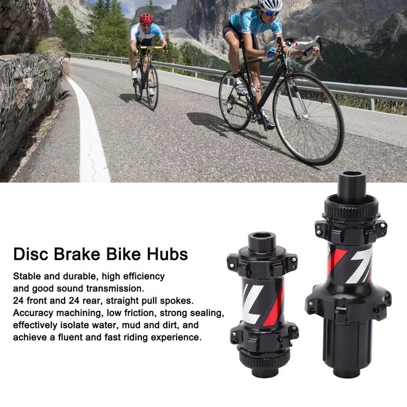1 Pair Road Bike Hub Disc Brake 4 Bearing Straight