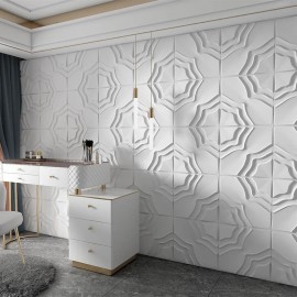 Yapears Quick-Install 3D PVC Wall Panels for Home Décor Ships From US Warehouse Delivered in 3 Dayscolor: Slate, size: 50x50cm