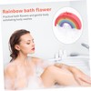 IWOWHERO Gentle Massage Deep Cleansing 2 Pack Rainbow Bath Flowers