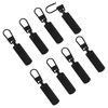 8 Pcs Black Zipper Pull Replacement for Jacket Zipper Slider