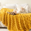 NEWCOSPLAY Super Soft Twin Blanket Mustard Yellow Premium Silky Flannel