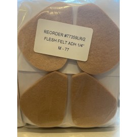 AETNA Metatarsal Felt Pads Adhesive  Foot Cushion, 1/4" Thick 4PAIR/Package
