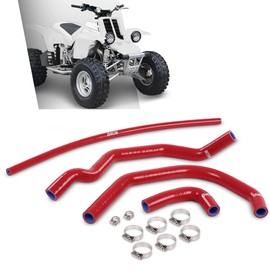 G-PLUS Silicone Radiator Hose Kit Compatible with Yamaha Banshee 350 YFZ350 1987-2006 Red
